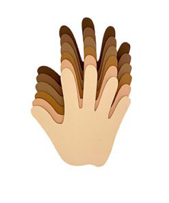 Multicultural Foam Hands