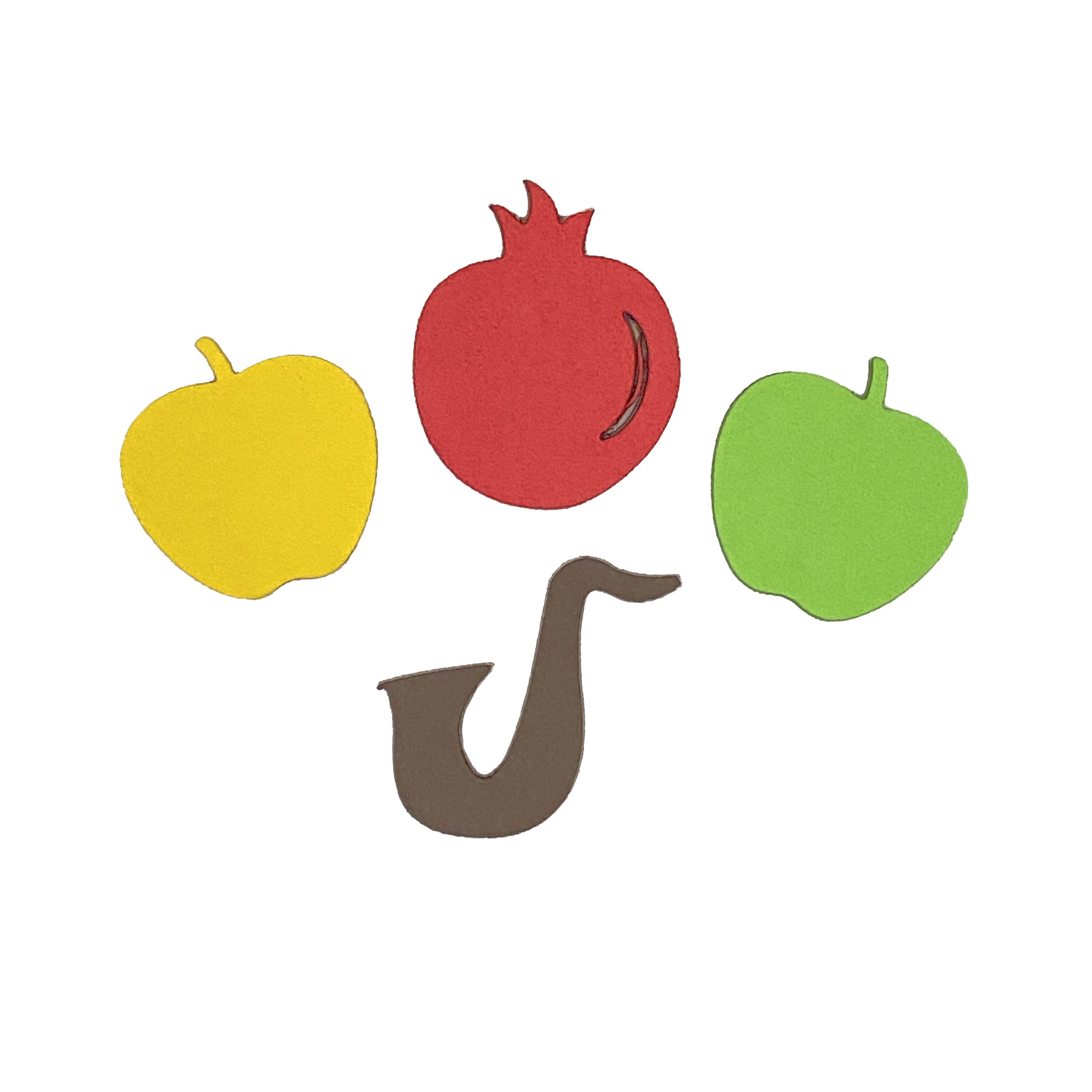 Formes De Rosh Hashanah En Mousse Autocollante