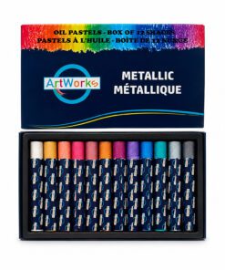 11mm x 70mm Assorted Metallic Colour Oil Pastels