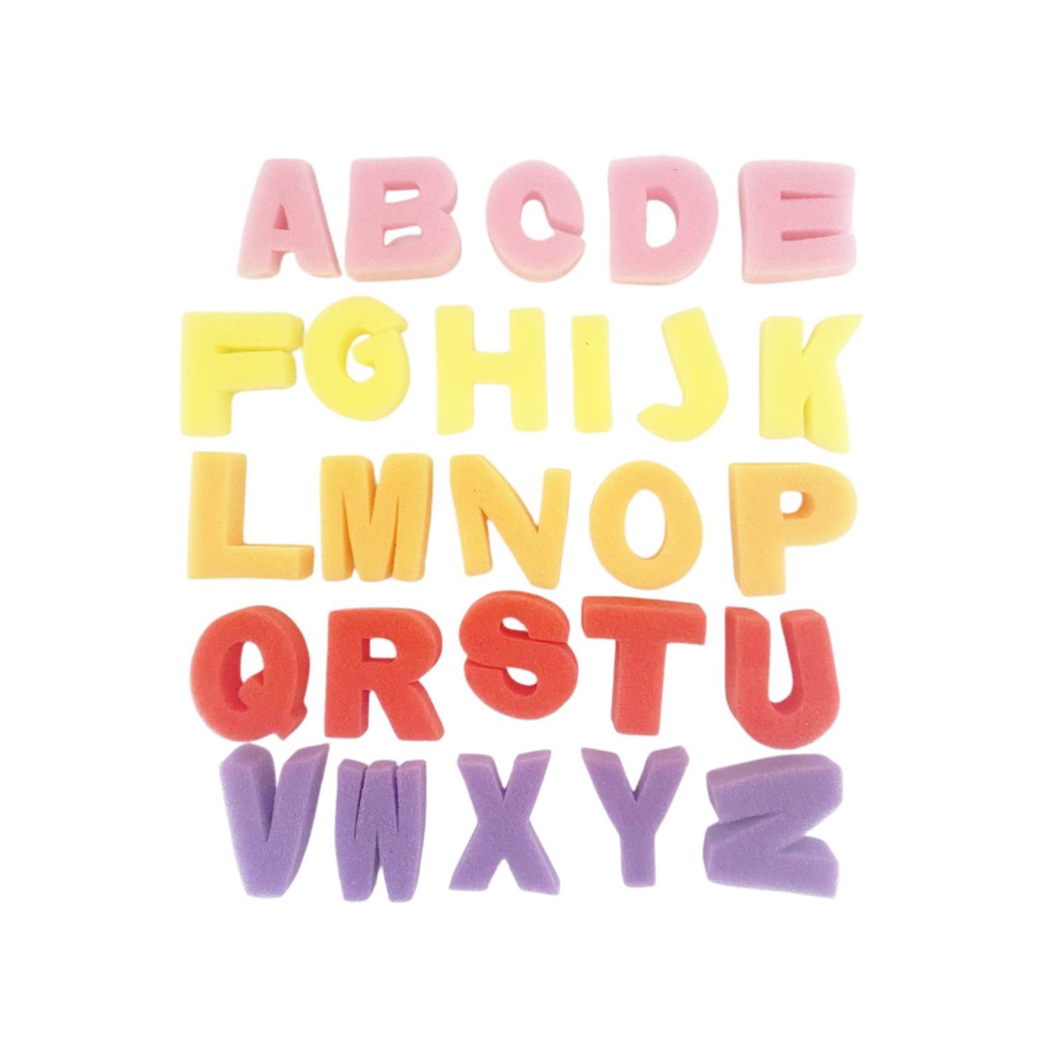 Uppercase Sponge Letters