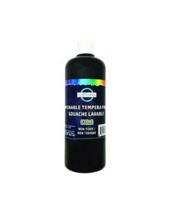 500ml Black Washable Tempera Paint