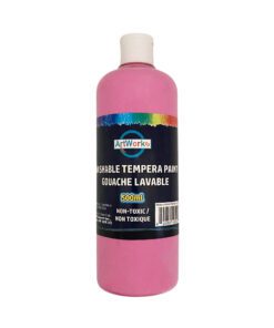 500ml Bright Pink Washable Tempera Paint
