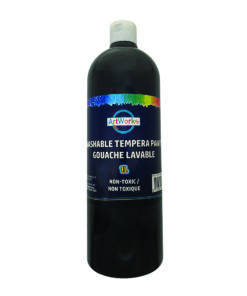 1L Black Washable Tempera Paint