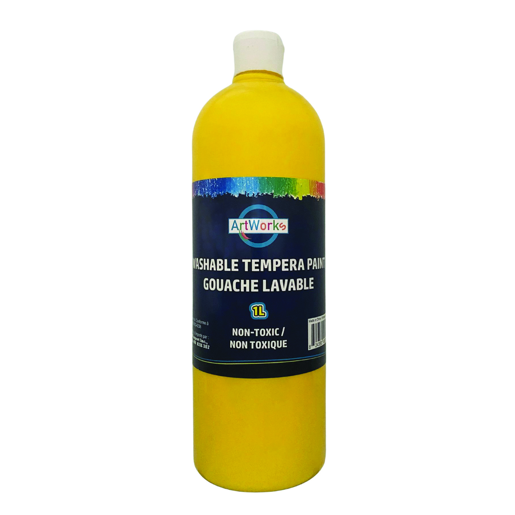 1L Yellow Washable Tempera Paint