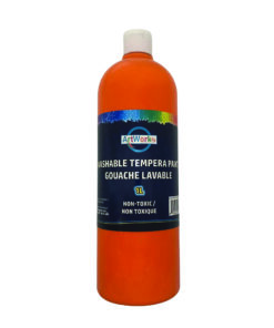 1L Orange Washable Tempera Paint