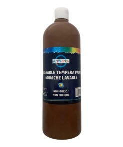 1L Brown Washable Tempera Paint