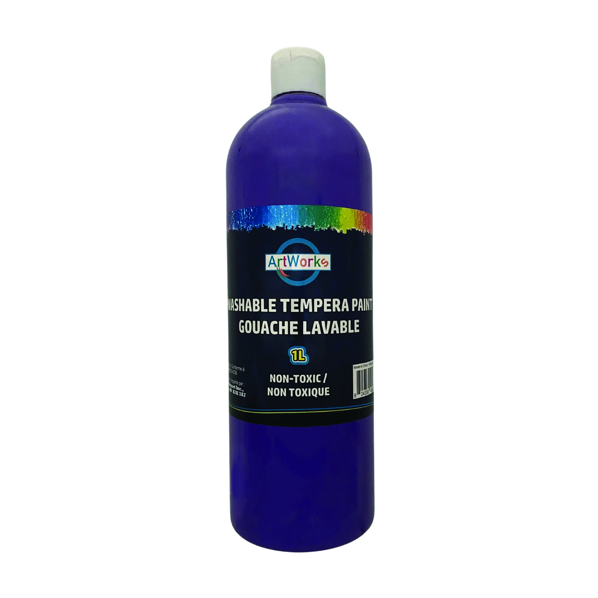 1L Purple Washable Tempera Paint