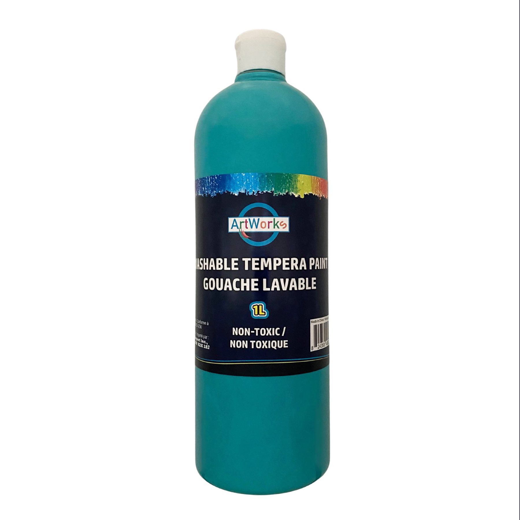 1L Turquoise Washable Tempera Paint
