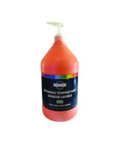 3.78L Orange Washable Tempera Paint With Pump