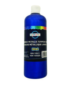 500ml Metallic Blue Washable Tempera Paint