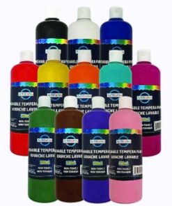 12-Bottle 500ml Liquid Tempera Paint Set