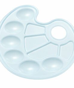 10-Well Oval Shape Plastic Palette