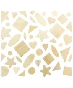 Small Natural Colour Assorted Wood Shapes