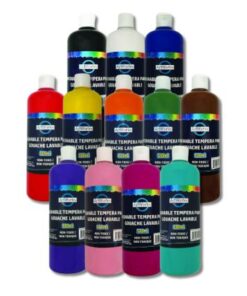12-Bottle 1L Liquid Tempera Paint Set