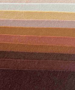 Feuilles De Feutrine De Couleurs Multiculturelles Assorties 9" x 12"