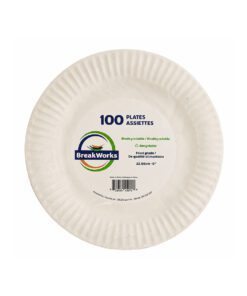 9" White Paper Plates