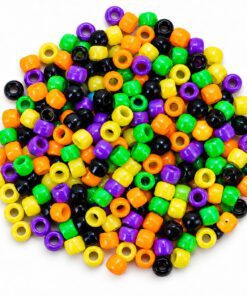 6mm x 9mm Halloween Pony Beads