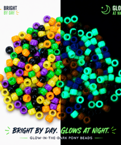 6mm x 9mm Halloween Pony Beads