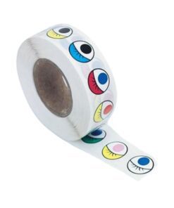 12mm Assorted Color Eye Stickers