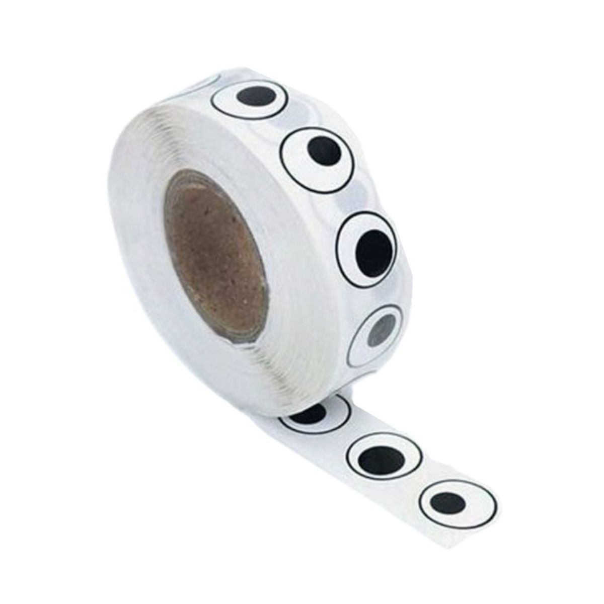 Autocollants Yeux 12mm Noir Et Blanc