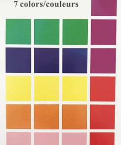 1" Assorted Color Square Stickers