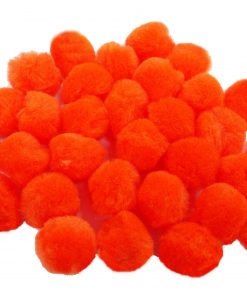 ½" Orange Pom Poms