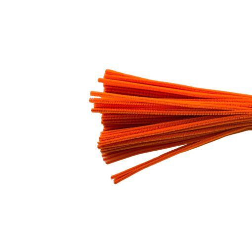 4mm x 12" orange pipe cleaner
