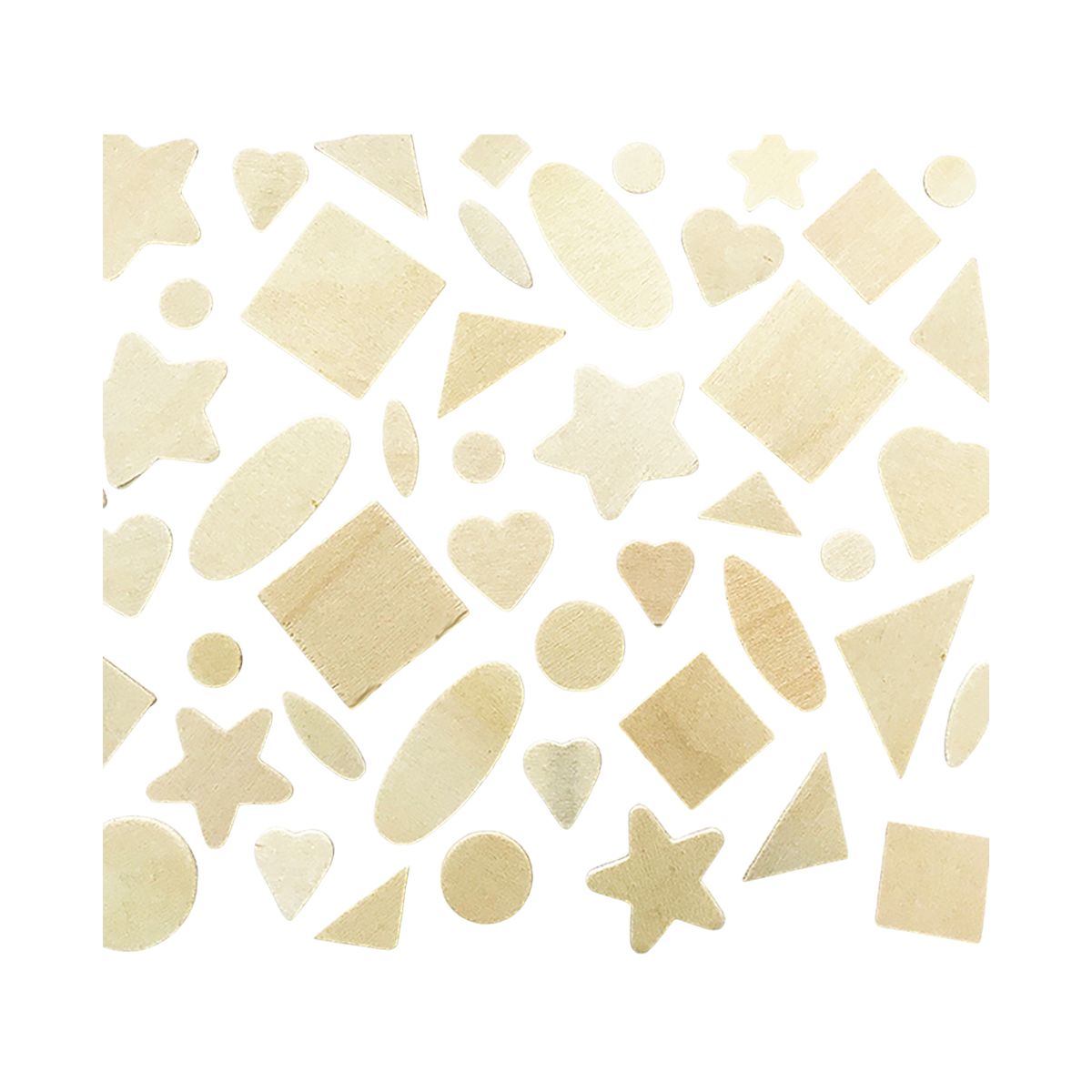 Formes Assorties En Bois De Couleur Naturel