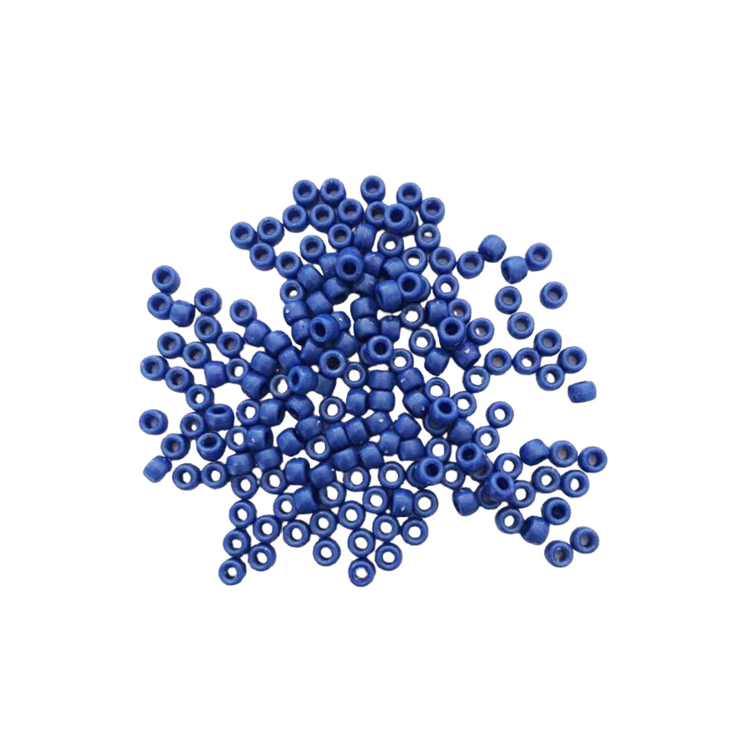 6 x 9mm Dark Blue Pony Beads