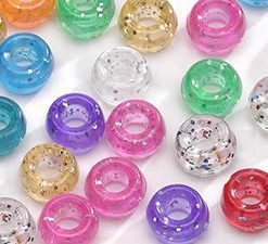 Perles Pony Brillantes Couleurs Assorties 6 x 9mm