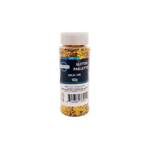 Paillettes en pot 112g couleur or