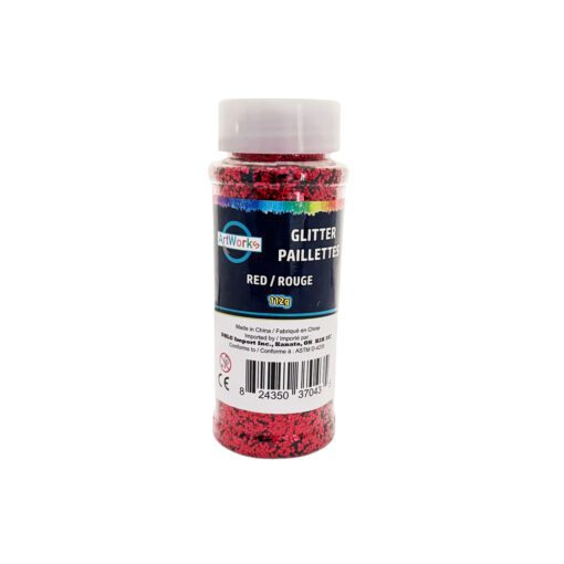Paillettes en pot 112g couleur rouge