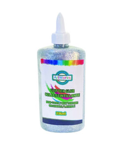 Colle scintillante argent