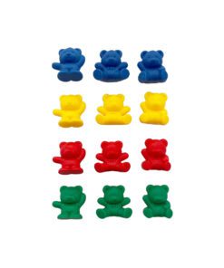 Assorted color plastic counting bears