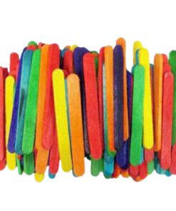 Bâtonnets D’Artisanat En Bois De Couleurs Assorties