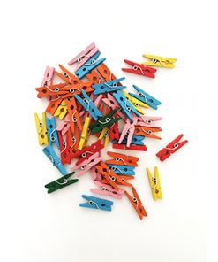 Assorted Color Mini Clothes Pin With Spring