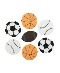 Formes Mousse Autocollante, Balles De Sport