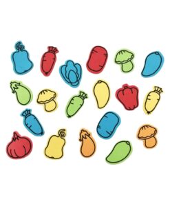 Formes Mousse Autocollante, Légumes