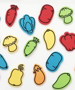 Self-Adhesive Foam Vegetable Shapes