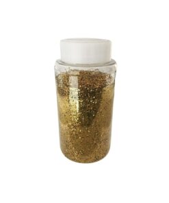 454g Gold Antistatic Dot Glitter In Shaker Jar