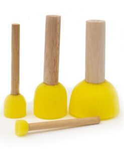 4pc Round Sponge Brush Set