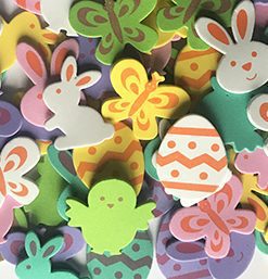 Self-Adhesive Foam Easter Shapes