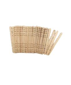 Bâtonnets De Construction En Bois De Couleur Naturel