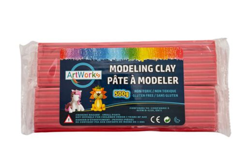 Red modeling clay