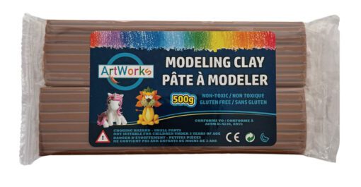 Brown modeling clay