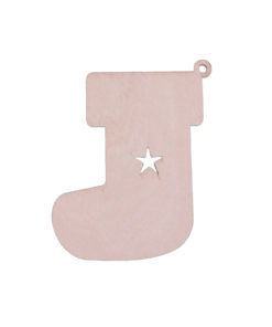 ** Stocking Wood Shape
