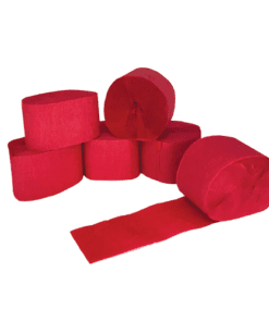 Red Crepe Streamers