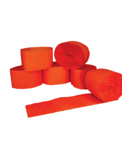 Orange Crepe Streamers