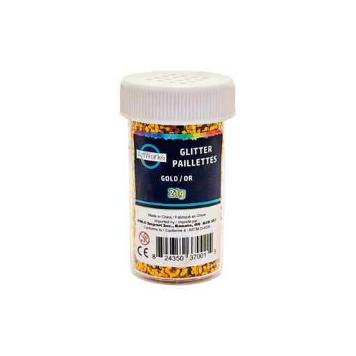 Paillettes en pot 21g couleur d'or