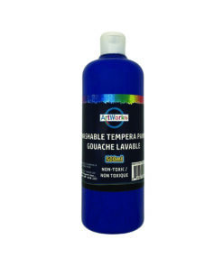 500ml Gouache Lavable Bleue Foncé